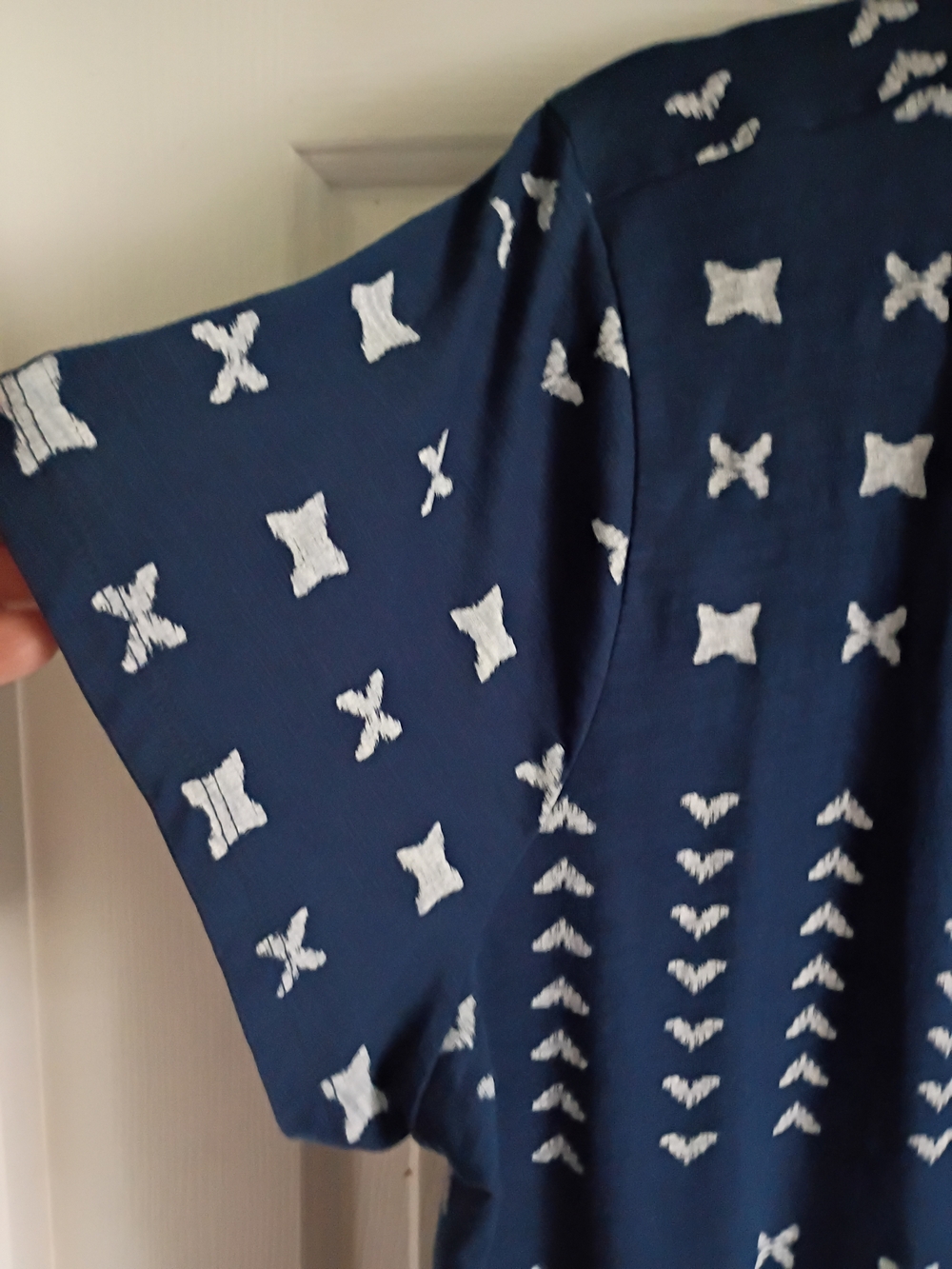 Navy Blue Patterned Tee - Picture 5 of 8